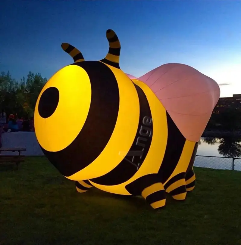 विशाल सजावट inflatable पशु, विज्ञापन Inflatable मधुमक्खी शहद के साथ मॉडल