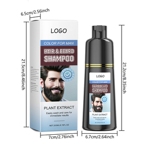 Hữu cơ chất lượng cao nam râu chăm sóc đồng phục màu giữ ẩm Râu Đen râu dầu gội đầu cho nam giới - Product Image 5
