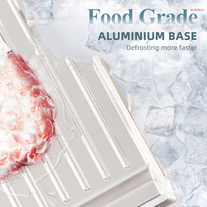 Bandeja de descongelación inteligente de aluminio 5 veces rápida para cocina doméstica para carne de pescado congelada, bien para aves de corral, descongelación rápida de aves de corral - Product Image 4