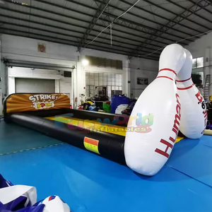 Juego de bolos humano inflable de calidad comercial para exteriores, para eventos y fiestas, juegos hinchables - Product Image 1