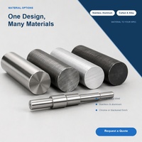 Arbres de précision usinés sur mesure, à rainures à clavette, à brides, filetés, usinage CNC, rectification, acier inoxydable, usine OEM