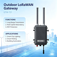Gateway LoRaWAN GTW721, IP67 Resistente al Agua, Amplio Rango de Temperatura, para Prevención de Incendios Forestales, Monitoreo de Recursos Hídricos y Agricultura IoT