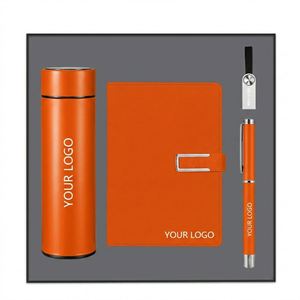 Juego de Regalo Promocional, Termo de Acero Inoxidable, Cuaderno Personalizado con Impresión UV, Bolígrafo USB, Regalo Corporativo para Hombre - Product Image 3