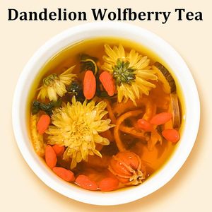 100% bồ công anh tự nhiên Wolfberry Trà 7 loại thảo mộc chiết xuất thận gan sức Khỏe 10g * 12 Teabags - Product Image 3