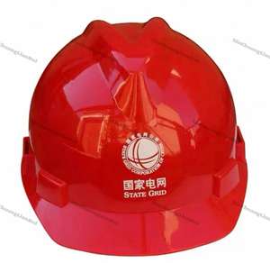 หมวกนิรภัยสำหรับงานก่อสร้างทำจากวัสดุ ABS สีแดงนำเข้าสำหรับป้องกันศีรษะของคนงานหมวกกันน็อคกู้ภัยปีนเขา - Product Image 4