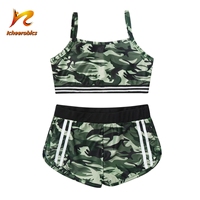 Ensemble de vêtements d'entraînement pour équipe de danse en polyester élastique, vêtements d'entraînement pour cheerleading, uniformes d'entraînement pour cheerleading, vêtements d'entraînement pour cheerleading à séchage rapide