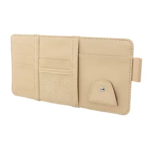 Universal Interior Storage Car Sun Visor Storage Bag Glasses CD Ticket Document Mobile Phone Organizer