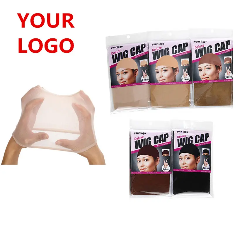 2 Cái/gói Nhãn Hiệu Riêng Mũ Tóc Giả Để Làm Tóc Giả Thông Gió Wig Cap Stocking