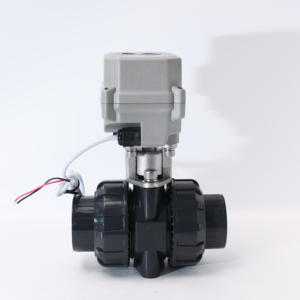 Válvula Solenoide eléctrica, actuador de motor, 12V, 24V, 220V, <span class=keywords><strong>2</strong></span> vías, DN32, PVC - Product Image 2