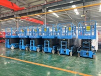 Plateforme élévatrice à ciseaux électrique pour entrepôt JCPROTECH JC-SL1012 12M, certifiée CE, plateforme antidérapante en acier, pieds pliables