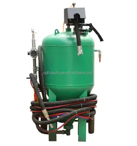 Portable sand blaster pot for Automotive Sandblasting with full coverage protective gear/ RFQ
