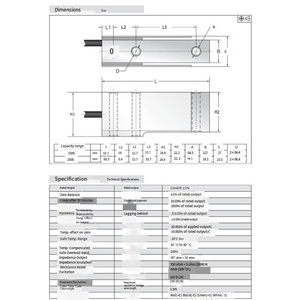 VEIDT Sensores de Pesaje para Básculas de Banda Transportadora y Plataformas American Transcell TSB-150lb, TSB-250lb - Product Image 2