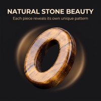 2068-18x23mm Anneau QQ en Améthyste et Agate, Pierres semi-précieuses, Forme bouton, Ovale creux, Matériel DIY pour pendentifs, colliers et bracelets