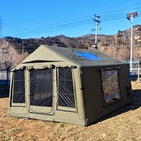 Tente pneumatique fabriquée en Chine, de luxe, imperméable, protégée contre les UV, en coton TC, pour le camping