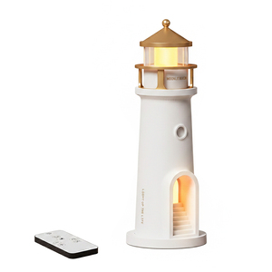 Luce Ambientale Intelligente Moonlit Beacon |   Lampada Proiettore ABS Design Faro con Controllo App e Telecomando per Camera da Letto - Product Image 1