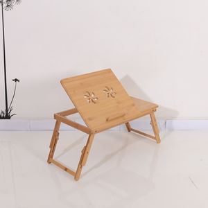 โต๊ะไม้ไผ่ปรับได้ทันสมัยทนทานพับได้เป็นมิตรกับสิ่งแวดล้อมแบบพกพาคอมพิวเตอร์แล็ปท็อปโต๊ะเล่นเกมสองชั้นการติดตั้งฟรี - Product Image 4