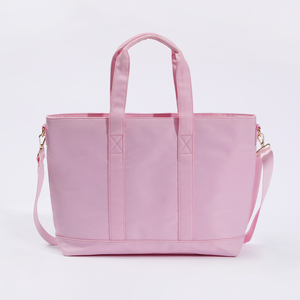 Keymay USA Warehouse Free Shipping 5 Colors Gold Zipper Waterproof Large Nylon Tote <strong>Bag</strong> Wholesale Handbags Tote <strong>Bag</strong> with Zipper - Product Image 3