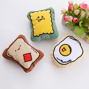 Bán buôn nhung bánh mì luộc trứng bánh quy kêu cót két đồ chơi con chó bền răng Làm sạch con chó nhai đồ chơi - Product Image 2