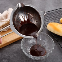 Pot à chocolat en acier inoxydable, bain-marie double, bol à lait, chauffe-beurre, chauffe-candy, outils de pâtisserie
