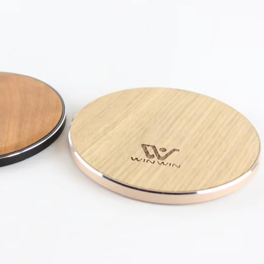 New Arrivals Unique Wood Wireless Charger Fashion Eco-friendly Car Wireless Charger for iPhone for Samsung