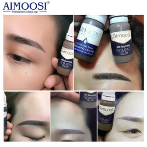 OEM ha approvato professionale Semi permanente trucco ecologico Micro sopracciglio pigmento vegetale per sopracciglio tatuaggio 6 pz/set - Product Image 2