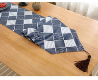 1 pièce Chemin de table en coton et lin, style nordique, 30x120cm, 30x200cm, tendance bohème, pour décoration de table