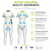 Prix d'usine OEM – Combinaison d'entraînement EMS sans fil avec électrodes sèches pour exercices de tonification musculaire intelligents