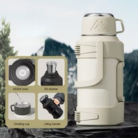 Sdeisley grande capacité 1600ml/3000ml/5000ml bouteille d'eau isolée en acier inoxydable à double paroi avec filtre de séparation de l'eau de thé