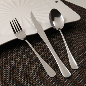 Stainless Steel Knife Fork Spoon Set 1010 Series Durable Western Cutlery For Party <b>Dinnerware</b> Set - Product Image 1