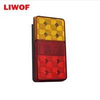 Kit de feux arrière LED pour remorque, 8 pièces, 12V, étanches, feux de freinage et clignotants, avec prise 7 broches, câble de 8 m, pour remorque, caravane, Ute