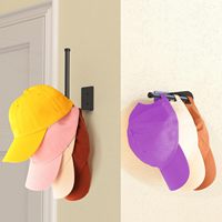 Organisateur de chapeau en acier inoxydable pour casquette de baseball, organisateur de stockage de porte-chapeau, solution de stockage à domicile peu encombrante.