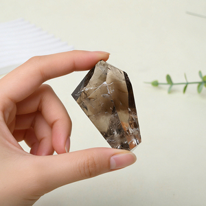 Wholesale Healing Gemstone Polished Irregular Smoky Quartz Freeform <b>Crystal</b> Freeform for Collection - Product Image 3