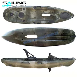 China Supplier Single Person Fishing Boat with Slide Angler Sea Pedal Kayak 10FT for Adults