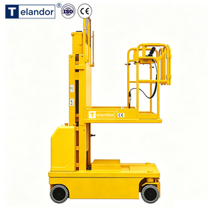 Chariot élévateur aérien de 4000 mm avec capacité de charge de 300 kg, pneus non marquants et système de protection des tuyaux - Product Image 4