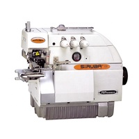 Machine à coudre Siruba 737 à aiguille simple, 3 fils, d'occasion / neuve, avec petit bras