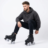 Patins à roulettes double rangée tendance les plus vendus pour hommes et femmes, design classique à tige haute pour les séances d'entraînement et le patinage en parc de loisirs