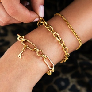 Dijes Personalizados para Joyería, Clásicos de Acero Inoxidable, Chapados en Oro de 18k, Letras Minúsculas de la A a la Z, Dijes Personalizados para la Creación de Joyería - Product Image 6