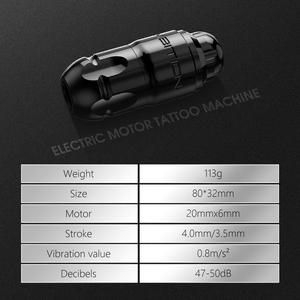 XNET Lutin Motor sin escobillas 3,5mm/4,0mm carrera varilla de accionamiento recto máquina rotativa de tatuaje profesional pluma pistola para arte corporal - Product Image 2