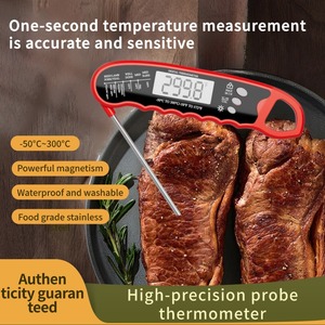 IPX6 impermeable plegable pantalla grande barbacoa parrilla hornear termómetro Digital para comida carne cocinar Metal barbacoa parrilla barbacoa horno - Product Image 2