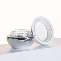 Pot cosmétique de luxe en acrylique en forme de boule, 10g, emballage double couche