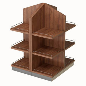 Bán lẻ rượu cửa hàng trưng bày nội thất giá trang trí cửa hàng rượu tùy chỉnh bằng Gỗ Kim Loại tường mounter Kệ rượu thị trường đứng - Product Image 5