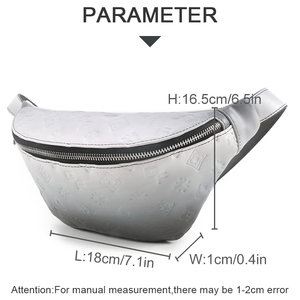 Sac banane unisexe personnalisé avec logo, sac à bandoulière en cuir PU, sac de taille, vente en gros, fournisseur OEM - Product Image 6
