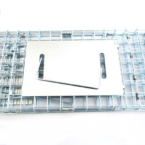 Cage piège automatique pliable d'usine, pièges pour animaux humains et animaux, cage en treillis métallique, piège de chasse pour la lutte antiparasitaire, chien, <span class=keywords><strong>chat</strong></span>, raton laveur, lapin - Product Image 5