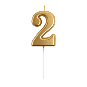 Candele di <span class=keywords><strong>Compleanno</strong></span> Numerate da 0 a 9 Placcate in Oro, in Paraffina Inodore, Ecologiche e Creative, Decorazione per Torte per Bambini, Barrette Pasquali - Product Image 4