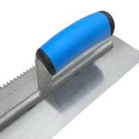 Truelle à encoche en V de 280mm en acier inoxydable durable de qualité industrielle Offre Spéciale pour une pose précise de carreaux et une application de coulis