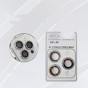 Película Protectora de Lente Flash Diamond para <span class=keywords><strong>iPhone</strong></span> 17 Pro Max, Anillo Metálico HD para <span class=keywords><strong>iPhone</strong></span> 16, Película de Lente Anti-Reflejos AR - Product Image 2