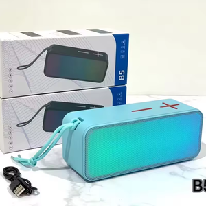 Haut-parleur sans fil portable BT5.0 avec éclairage LED RVB, mini haut-parleur passif en plastique 3W, lecteur de musique <span class=keywords><strong>MP3</strong></span> stéréo portable - Product Image 4