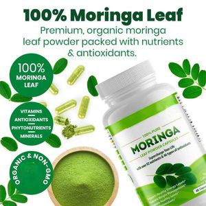 OEM Halal Vegan senza glutine <span class=keywords><strong>Moringa</strong></span> capsule antiossidante supporto benessere integratore per adulti - Product Image 2