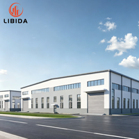 Edificio Metálico Prefabricado Personalizado con Estructura de Acero, Estructura de Acero de Carga Pesada para Construcción Industrial Nave de Acero Prefabricada