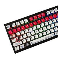 Clavier mécanique personnalisé EVA119 Key Asuka, transparent à quatre côtés, en matériau PC, sublimation